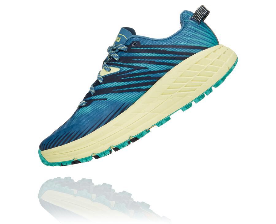 Hoka One One Trainers Womens Blue - Speedgoat 4 - 42735BVSX